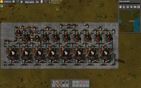 Factorio oil setup - Extra vulcanite on from core mining gets turned into fuel too, and the rockets on the vulcanite planet also run on vulcanite of course. All the machines involved are prodded and beaconed with relatively cheap modules, mostly with as many prod 3 as fit, 7x speed 3, 8x efficiency 3 to keep the pollution down. My deep space base makes rocket fuel ...